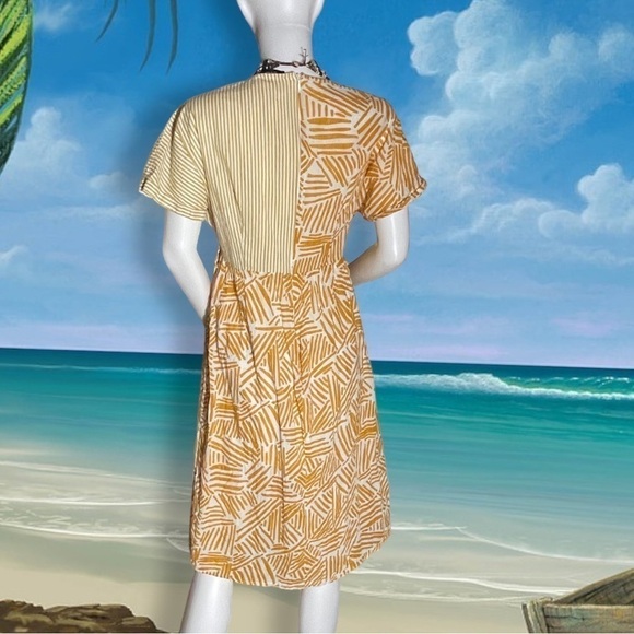 ROOLEE Tropical Boho Faux Wrap Top Dress Size Small - Picture 8 of 13